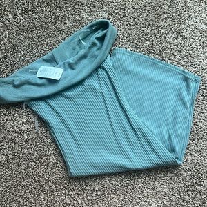 Windsor sage green off the shoulder mini dress. NWT.